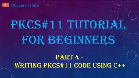 pkcs 11 smart card tutorial|pkcs 11.